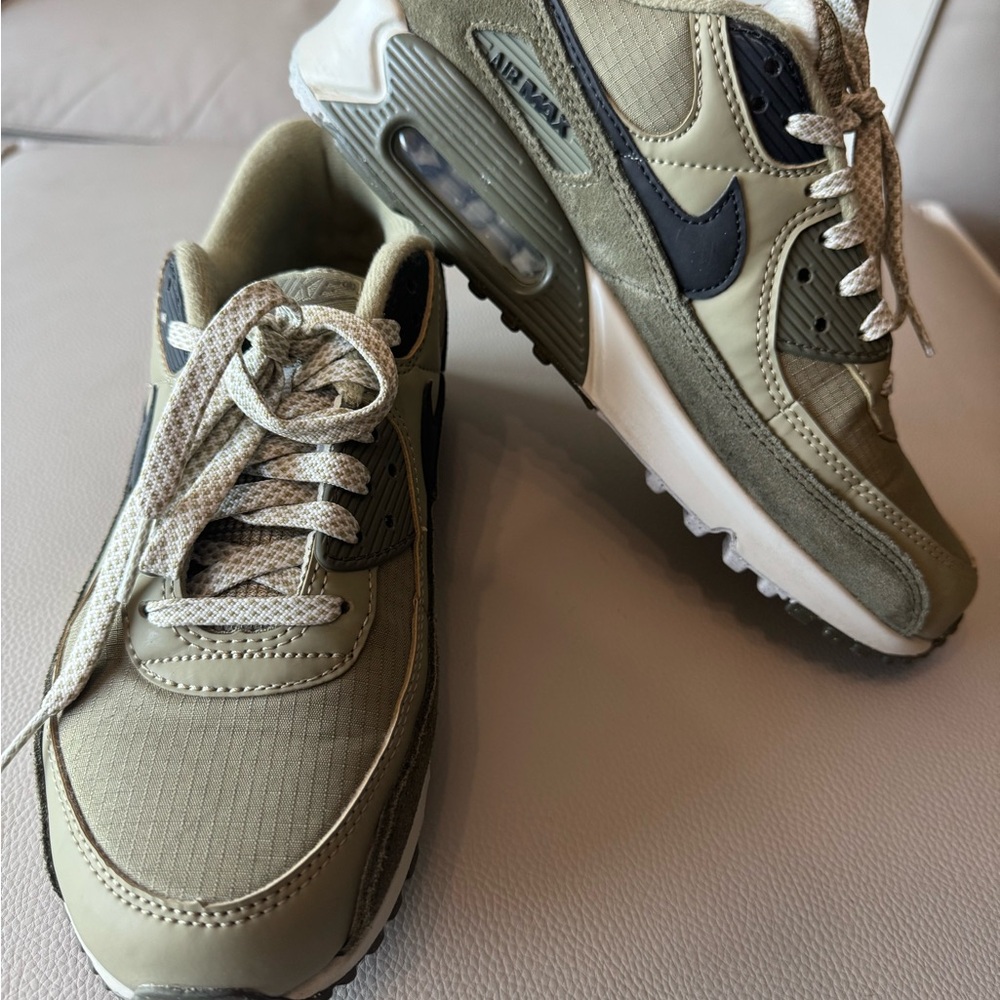 Nike Air Max 90 Neutral Olive and Black Sneakers